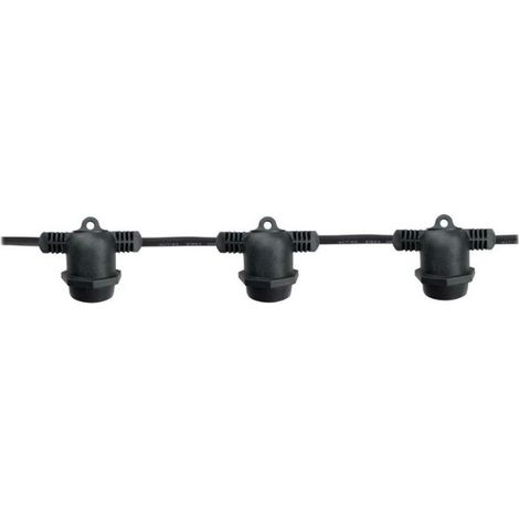 Liboi dekoratives Girlanden-Kit 12M 10 Lampenfassungen IP65