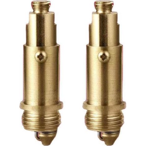 2 x boulon à ressort de vidange de salle de bain Pop Up Click Clack en laiton de remplacement pour évier et baignoire-installation facile, résistant à la rouille et Durable (1/5)