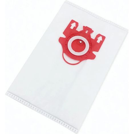 Kompatible Miele GN 3D Staubsaugerbeutel, 4er-Pack mit Filter und Filterschaum – Hocheffiziente Vlies-Filterbeutel für Staubsauger, roter Anschluss (1/4)