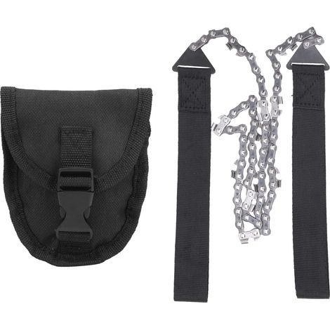 Tronçonneuse de survie d'extérieur à 11 dents, portable, filaire, de poche, en ferrogan, pour le camping et la survie en plein air. (1/5)