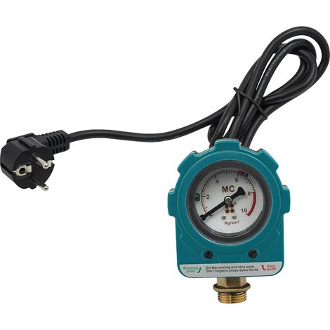 Interruptor de presión para bomba de agua, monitor universal, interfaz NPT1/2, 220V, azul (1/2)