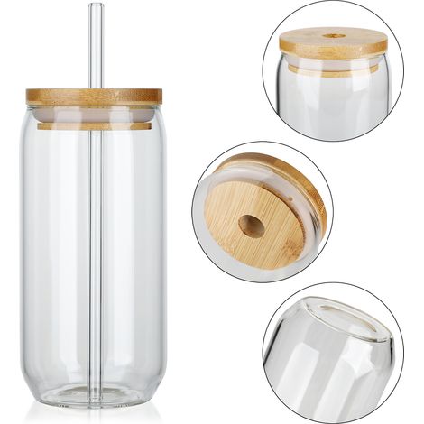 Ensemble de bocaux Mason à large ouverture de 473 ml (16 oz) (1/5)