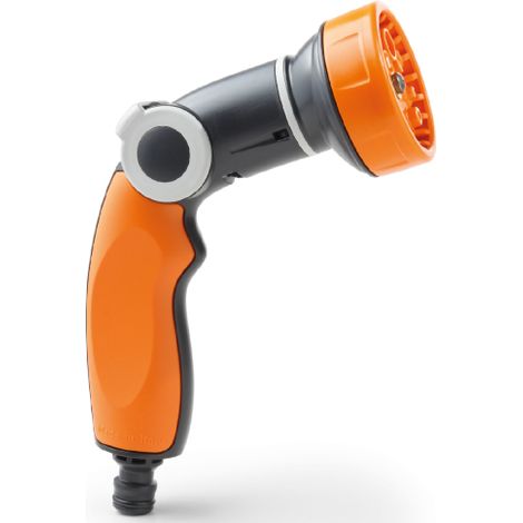 Pistola irrigazione multifunzione GF Art. 5541 "8 JET Easy" regolatore-modulatore di portata getto irrigazione e pulizia