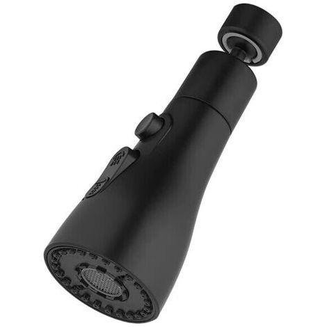 Soffione da cucina a 3 modalità: ugello girevole a 360°, soffione doccia per rubinetto, soffione per lavello, prolunga per rubinetto da cucina (nero) (1/3)
