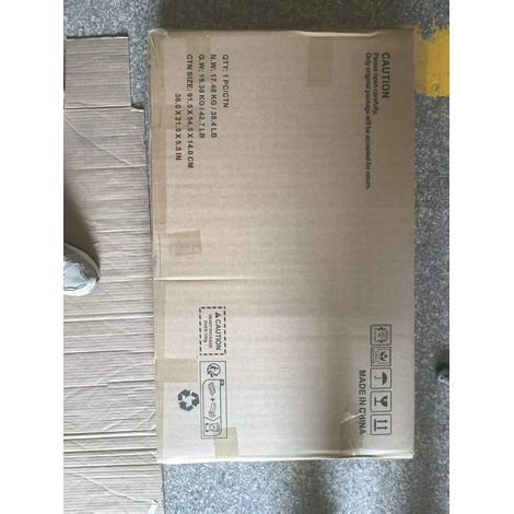 Meuble à chaussures indépendant 60 cm noyer, 2 compartiments abattants OKWISH (1/5)