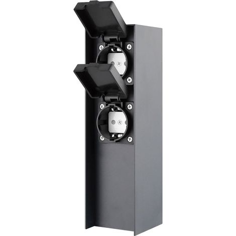 Columna enchufe jardín con tapas 2T IP44 (1/5)