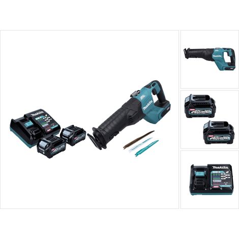 Makita JR 001 GD2 Scie réversible sans fil 40 V max. Brushless Scie sabre XGT + 2x batterie 2,5 Ah + chargeur - sans mallette (1/5)