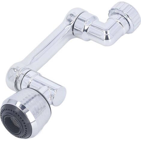 Rallonge de robinet pivotante à 1080 degrés, rallonge de filtre d'évier en ABS pour lavabo de salle de bain, accessoire de lavage de visage (1/5)