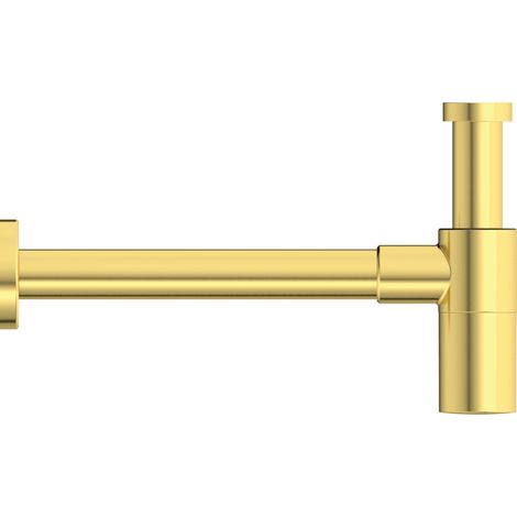 Sifón de diseño IDS 75mm oro cepillado (1/3)