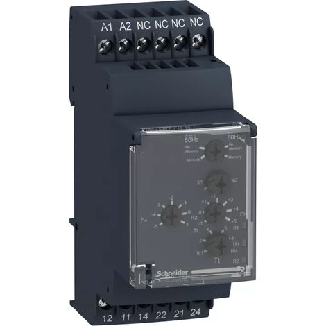 Schneider Electric Netzfrequenzwächter, 40-70 Hz, 102-308 VAC, 2 W RM35HZ21FM (1/2)