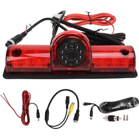 Caméra de Recul Universelle avec Feu Stop - 12V, pour Aide au Stationnement Arrière des Véhicules (1/5)