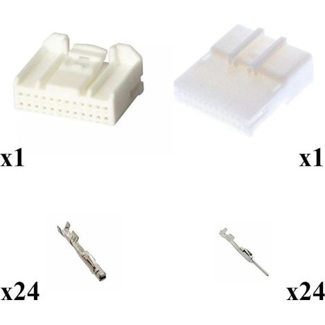 Kit connettore multilock 025 maschio femmina 24 vie