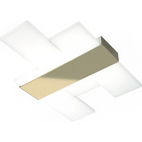Plafoniera classica top light flight 1180 55 4000°k 3091lm led integrato lampada parete acrilico