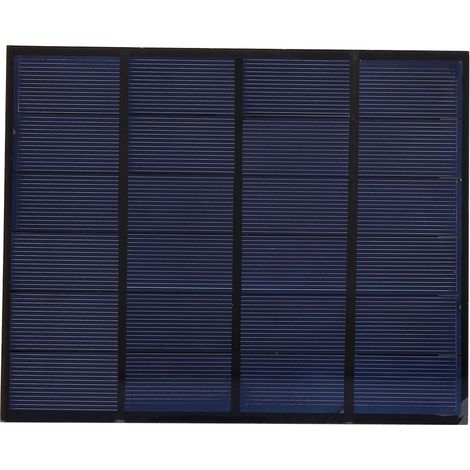 Panneau Solaire Monocristallin 6V 3.5W Portable Étanche Pour Camping Et Bricolage - 1 Pièce (1/5)