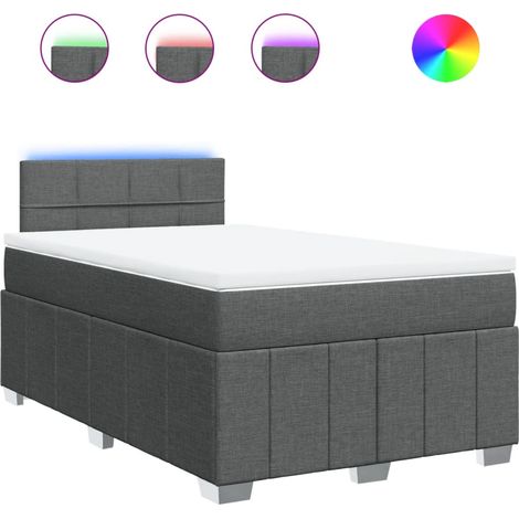 Maison Exclusive - Boxspringbett mit Matratze Dunkelgrau 120x200 (1/5)