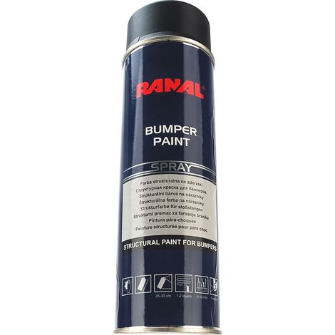 Pintura estructural negra RANAL para parachoques de plástico (1/3)
