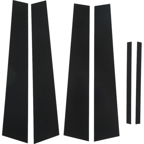 Säulenaufkleber, glänzend schwarze Zierleiste, Ersatz-Seitenfensterabdeckung für Dodge Charger 2011–2021, 6 Stück (1/5)