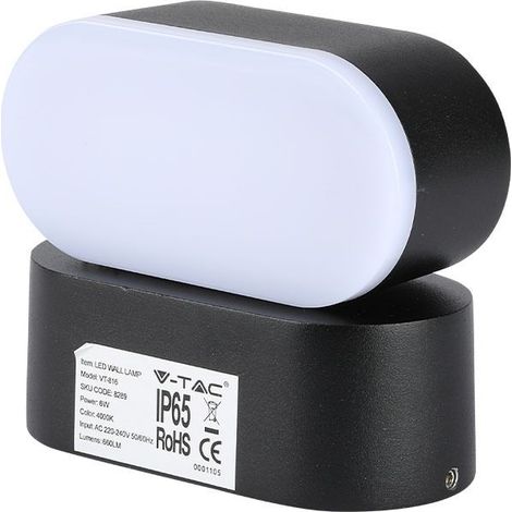 LED Außen Wand Fassaden Lampe ALU Garten Strahler Balkon Leuchte verstellbar V-TAC 8288 (1/5)