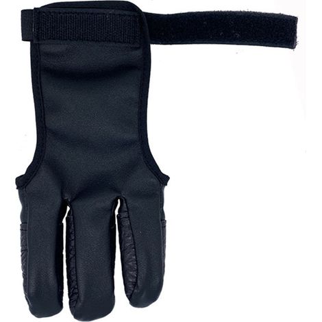 Accessoires pour gants de tir à l'arc - Gants en cuir pour arc classique et à poulies - Protection trois doigts pour le tir à l'arc (1/5)