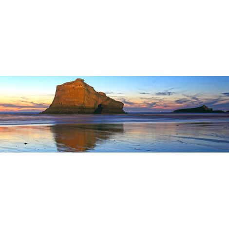 Tableau sur toile la roche ronde 30x97 cm - Impression sur Toile Murale Décorative - Image imprimée en HD sur Toile - Toile sur Châssis en Bois FSC - Fabriqué en France (1/4)