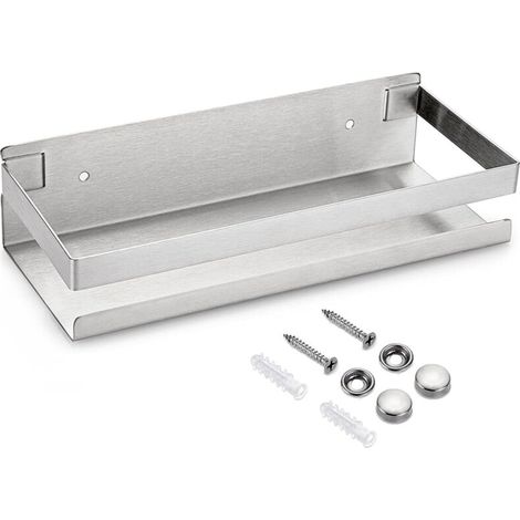 10 Zoll Edelstahl Duschkorb, Rostfreier Badezimmerkorb, Silber