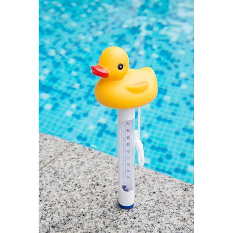Thermomètre De Piscine Flottant Avec Cordon - Résistant Aux Éclats - Jacuzzis Et Aquariums - Pour Piscines Intérieures (1/5)