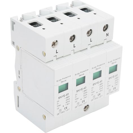Überspannungsschutzgerät 4P AntiThunder Sekundär-Überspannungsableiter 385VAC für Automatisierungssteuerung (20KA) (1/5)
