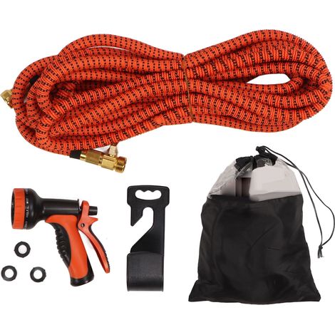 Hochdruck-Autoreinigungsset, 30 m ausziehbarer Gartenschlauch mit einziehbarer Spritzpistole (1/5)