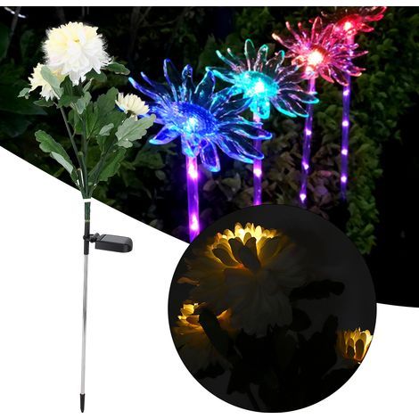 Solarbetriebene Gartenleuchte in Blumenform mit LED-Beleuchtung für den Außenbereich (1/5)