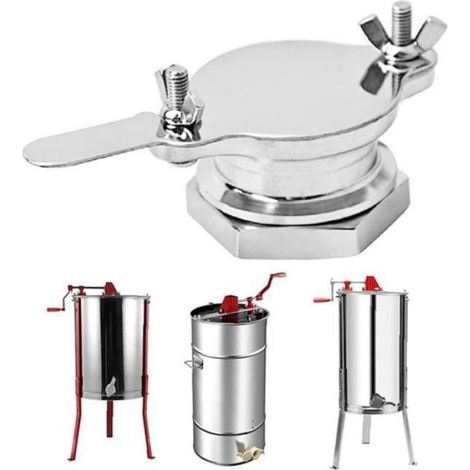 Vanne De Porte À Miel - Acier Inoxydable - Pour Extracteur À Miel Réservoir Ou Seau À Miel - 13.5x5.5x4 cm - 1 Pièce (1/3)