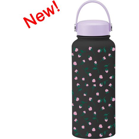 Thermos Isotherme Sport 2025 Nouveau Modèle 1L Grande Capacité Portable Pliable à Ouverture Large Femme (1/5)
