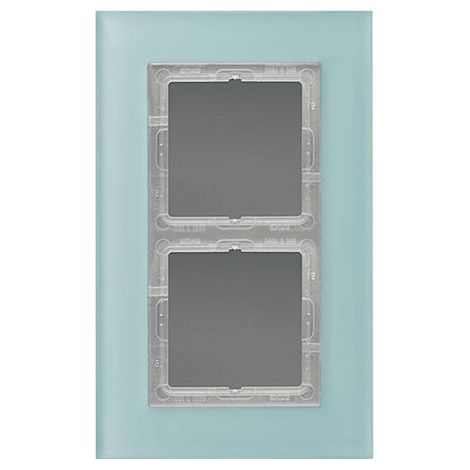 Marco 2 elementos LS PLUS cristal JUNG LSP 982 GLAS