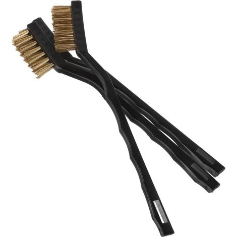 Ensemble de 3 mini brosses en fil laiton pour le nettoyage profondeur (1/5)