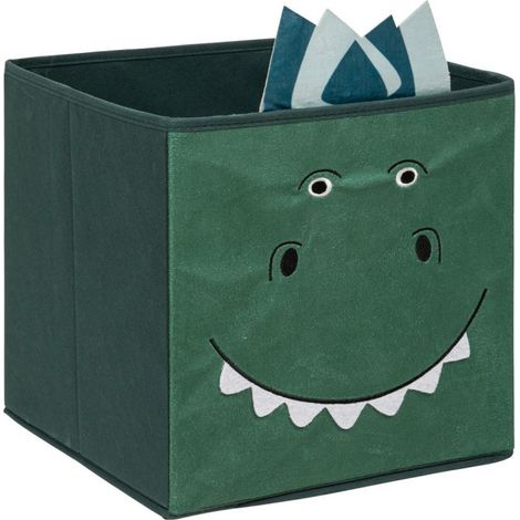 Boîte de Rangement Enfant Dinosaure 29cm Vert Foncé (1/3)