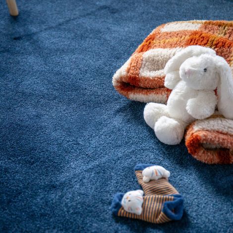 Moquette douce Pulse - Bleu nuit - Rouleau de 5m x 1m