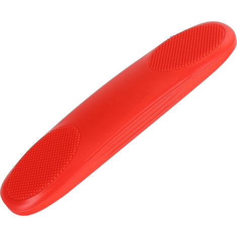 Brosse de toilettage polyvalente en silicone pour chevaux, chats, chiens, bovins et chèvres (rouge), idéale pour le démêlage et le massage. (1/5)