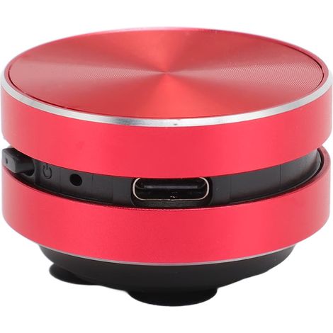 Mini-Bluetooth-Knochenschalllautsprecher, tragbarer kabelloser Lautsprecher mit Stereoklang und tiefen Bässen, Mini-Musikplayer mit Saugnapf, ideal für den Einsatz im Freien, Badezimmer (rot)