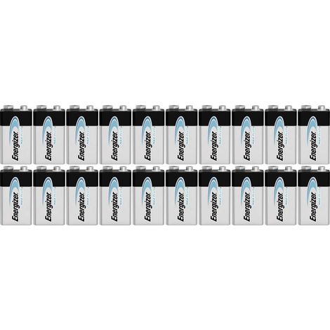 pile energizer max plus - 9v x 20 - energizer 423204