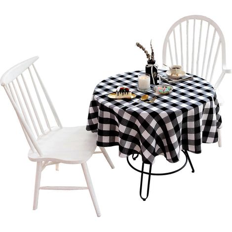 Linge de table Nappe Table Ronde Salle Manger usage quotidien (1/4)