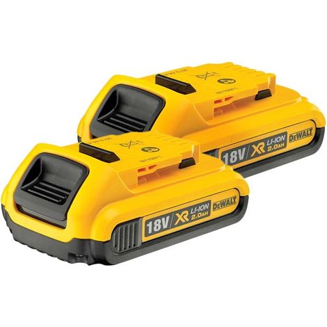 Dewalt DCB184 18V XR 5.0Ah Li-Ion Batteries (Twin Pack) + DCB1104 Charger (1/3)