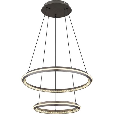 Globo - lampada a sospensione - ALAINA - grigio - metallo - Ø