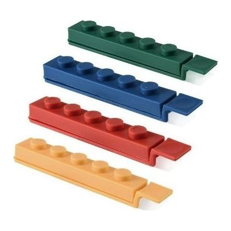 4 clips de fermeture pour sac alimentaire de 11,8 cm, machine à sceller de type clip de cuisine (4 couleurs) (1/5)