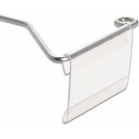 PORTAPREZZO PVC P/GANCIO FIG 23 TRASP 66X50 MM Q.TA 50