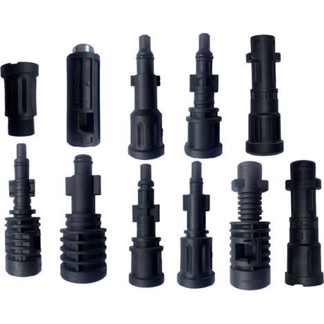 Cleaning hose adapter for Kärcher/Lavor/Interpump/Bosch pressure washers (Pack of 11) (1/5)