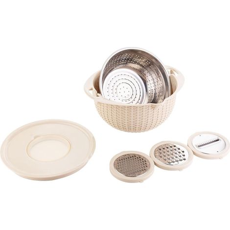 Passoire et bol mélangeur multifonctionnels - Durables et ergonomiques - 1 pièce (1/5)