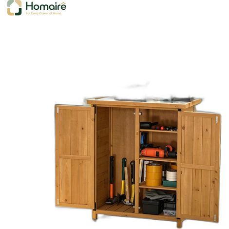 Gelber Aufbewahrungsschrank aus Holz 75 x 40 x 90 cm HOMAIRE (1/5)
