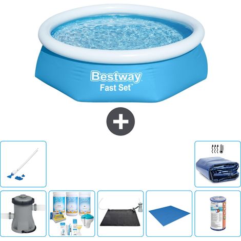 Bestway Piscina Bestway Fast Set Rotonda - 244x61 cm - 8-pezzi  S21405 (1/5)