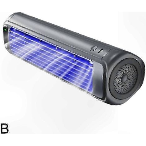 Climatiseur portable à 3 vitesses pour la maison et le bureau. Fonctionnement silencieux. Refroidissement par évaporation. Gris.