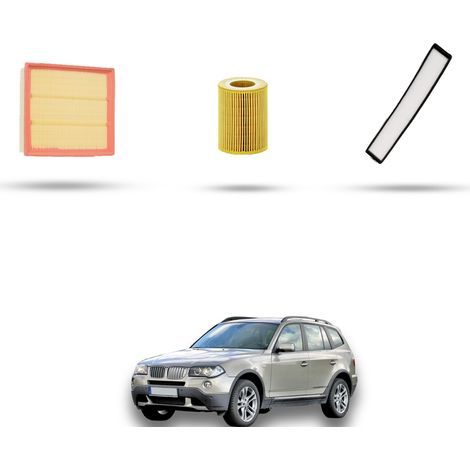 Kit tagliando 3 filtri compatibile con Bmw x3 (E83) 3.0i 170kw dal 2003 al 2006 (1/4)