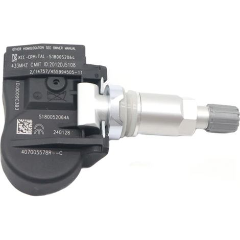 (1 pièce) 407005578R Capteur de pression des pneus pour véhicule, compatible avec RENAULT MEGANE II 02-08 et SCENIC II 2003-2010 40700-5578R S120123006F 433 MHz (1/5)